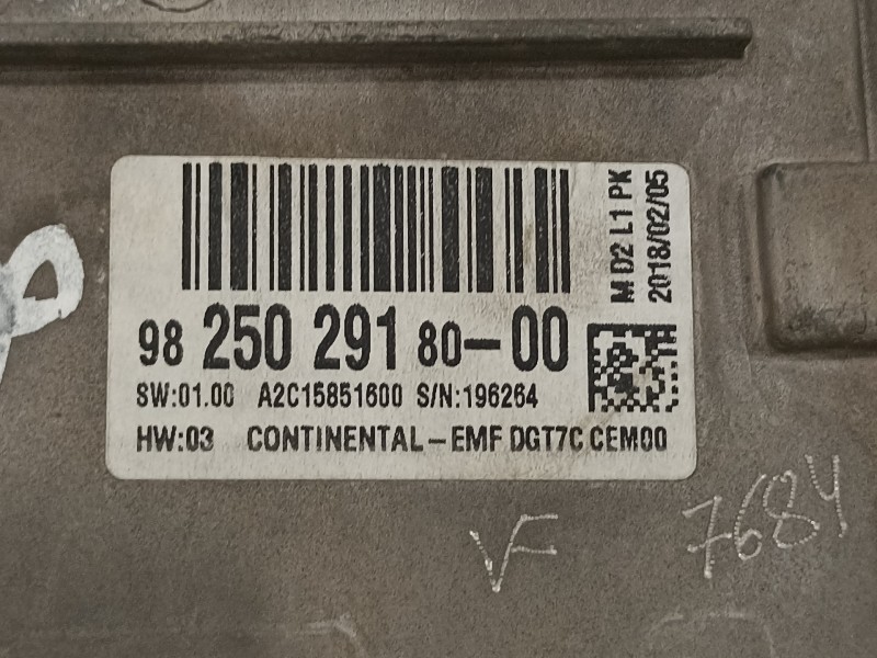 Recambio de pantalla multifuncion para citroën c-elysée shine referencia OEM IAM 9825029180  