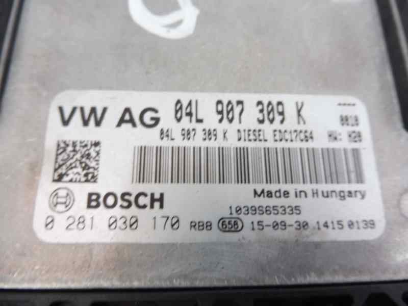 Recambio de centralita motor uce para volkswagen caddy furgón/kombi furgón bluemotion referencia OEM IAM 04L907309K 0281030170 