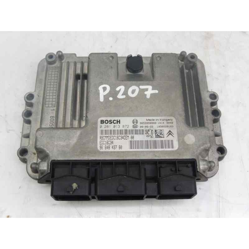 Recambio de centralita motor uce para peugeot 207 confort referencia OEM IAM 9664843780 028103872 EDC16C34