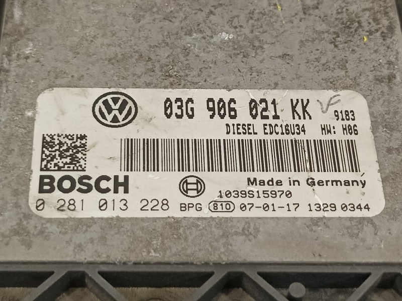 Recambio de centralita motor uce para volkswagen jetta (1k2) 2.0 tdi referencia OEM IAM 03G906021KK  