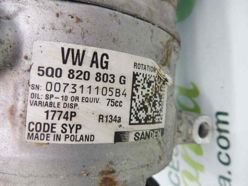 Recambio de compresor aire acondicionado para volkswagen caddy furgón/kombi furgón bluemotion referencia OEM IAM 5Q0820803G  