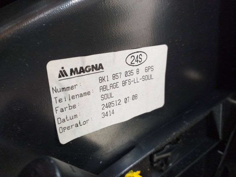 Recambio de guantera para audi a5 sportback (8t) 3.0 tdi quattro (180kw) referencia OEM IAM 8K1857104C  