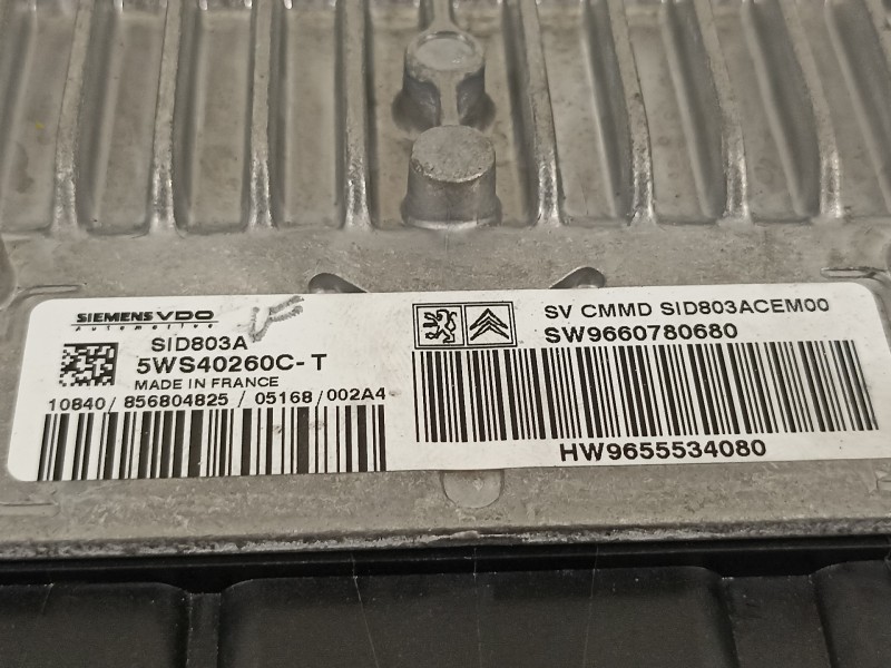Recambio de centralita motor uce para citroën c5 berlina vtr (e) referencia OEM IAM 9655534080  