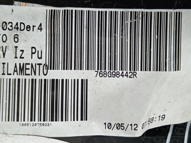 Recambio de moldura para renault twizy cargo referencia OEM IAM 768G98442R 768G90792R 768G96942R