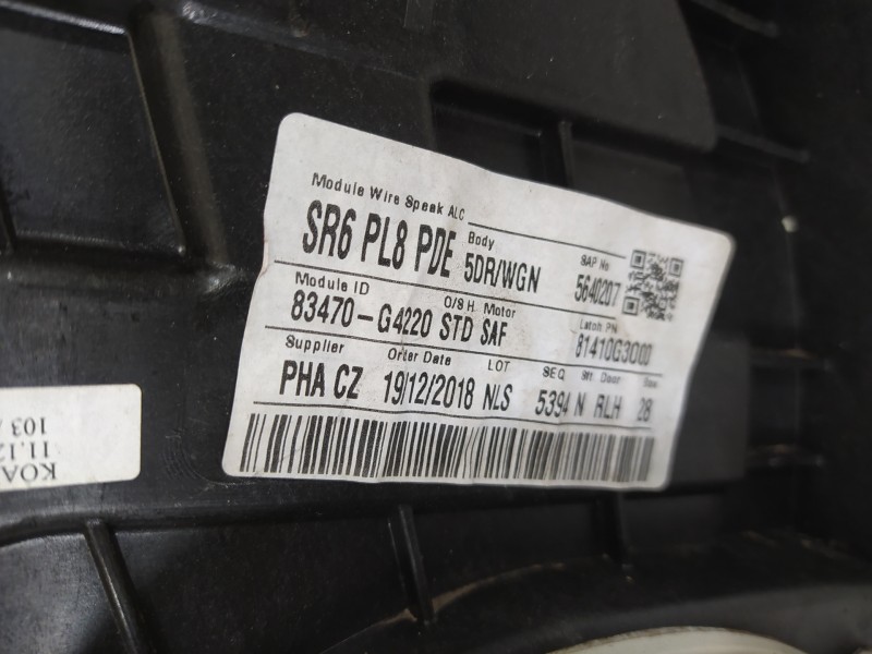 Recambio de elevalunas trasero izquierdo para hyundai i30 (pd) n performance referencia OEM IAM 83470G4220 83450G4010 