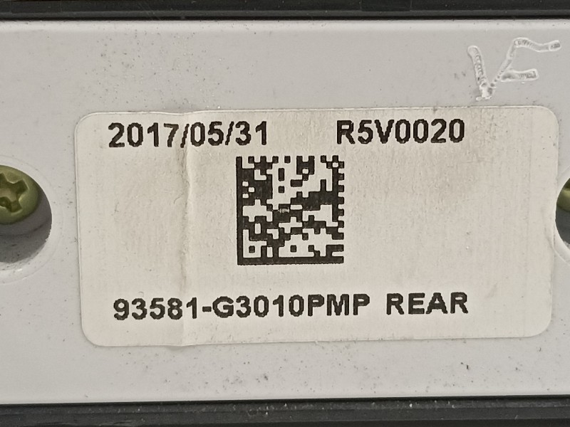Recambio de mando elevalunas trasero izquierdo para hyundai i30 (pd) n performance referencia OEM IAM 93581G3010  
