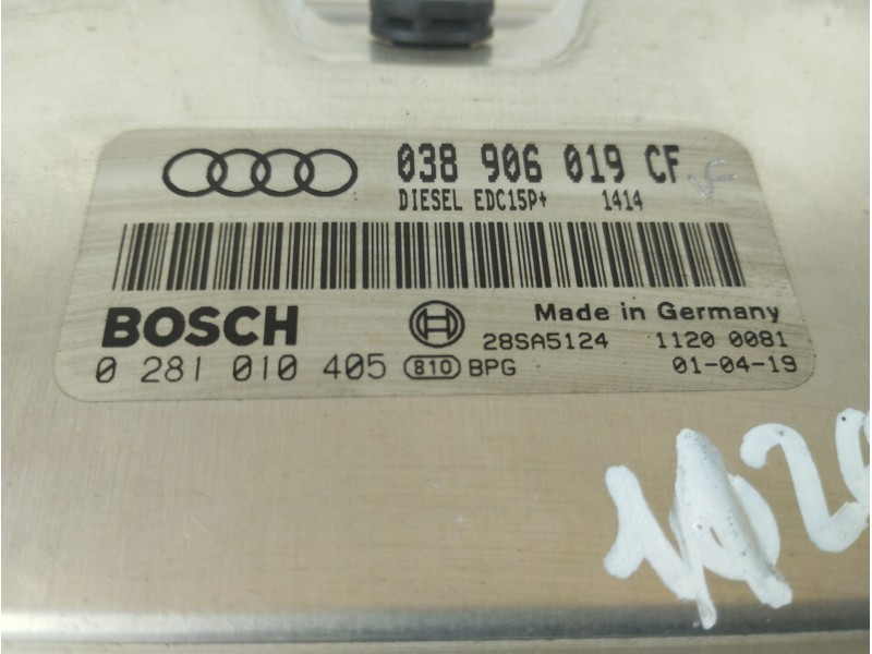 Recambio de centralita motor uce para audi a6 berlina (4b2) 1.9 tdi referencia OEM IAM 038906019CF 0281010405 
