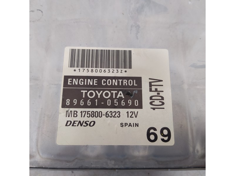 Recambio de centralita motor uce para toyota avensis berlina (t25) 2.0 d4-d executive sedán (4-ptas) referencia OEM IAM 88661056