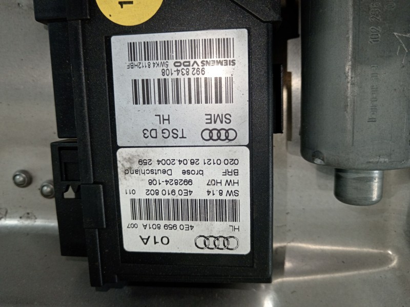 Recambio de elevalunas trasero izquierdo para audi a8 (4e2) 3.0 tdi quattro referencia OEM IAM 4E0839849 4E0910802 