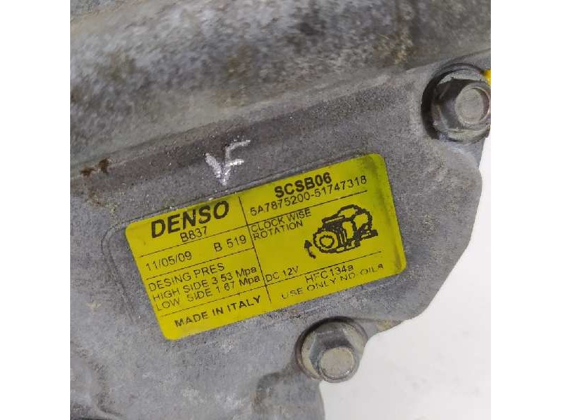 Recambio de compresor aire acondicionado para ford ka (ccu) titanium referencia OEM IAM 51747318 5A7875200 