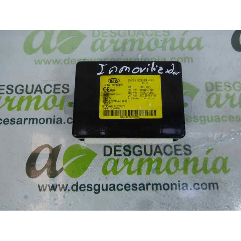 Recambio de centralita inmovilizador para kia sportage lx 4x4 referencia OEM IAM 954001F400 4838731000 