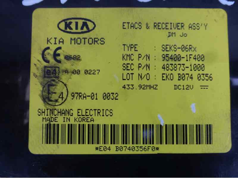 Recambio de centralita inmovilizador para kia sportage lx 4x4 referencia OEM IAM 954001F400 4838731000 