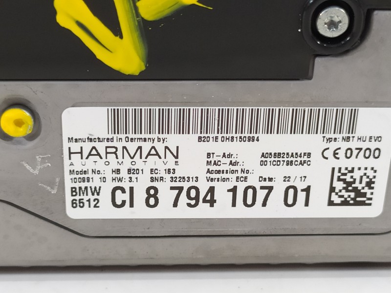 Recambio de sistema navegacion gps para bmw mini clubmancooper sd sd clubman referencia OEM IAM 65128794107  