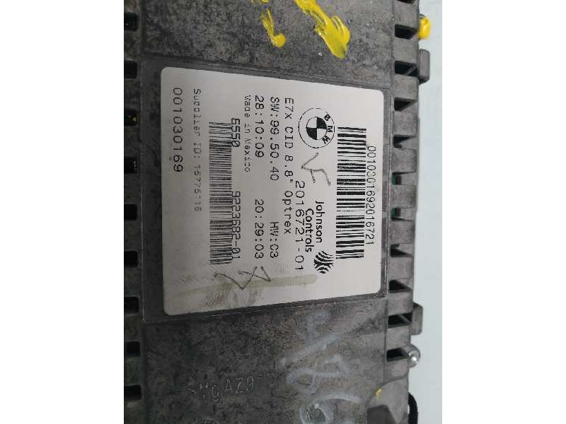 Recambio de pantalla multifuncion para bmw x6 (e71) 3.5d referencia OEM IAM 201672101  