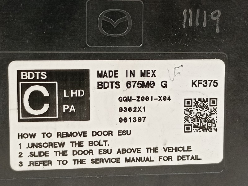 Recambio de modulo electronico para mazda cx-30 zenith referencia OEM IAM BDTS675M0G  