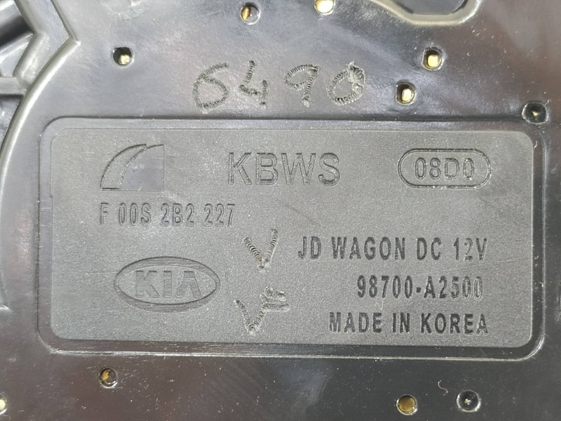 Recambio de motor limpia trasero para kia ceed concept referencia OEM IAM 98700A2500  