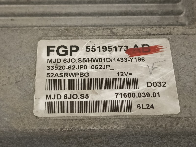 Recambio de centralita motor uce para suzuki swift berlina (mz) gl (5-ptas.) referencia OEM IAM 55195173AB  