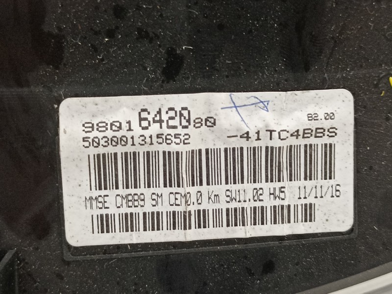 Recambio de cuadro instrumentos para citroën berlingo station wagon feel referencia OEM IAM 9801642080  