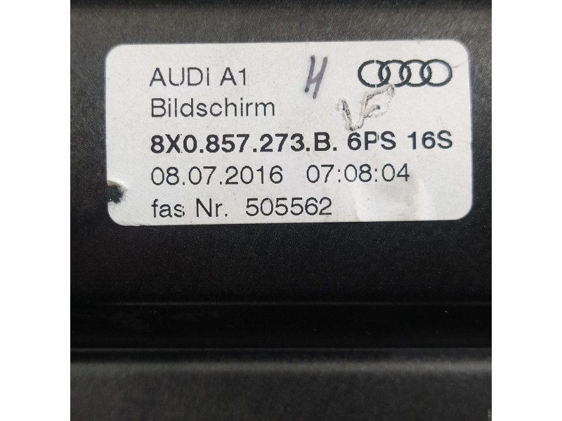 Recambio de pantalla multifuncion para audi a1 (8xk) adrenalin referencia OEM IAM 8X0857273B  