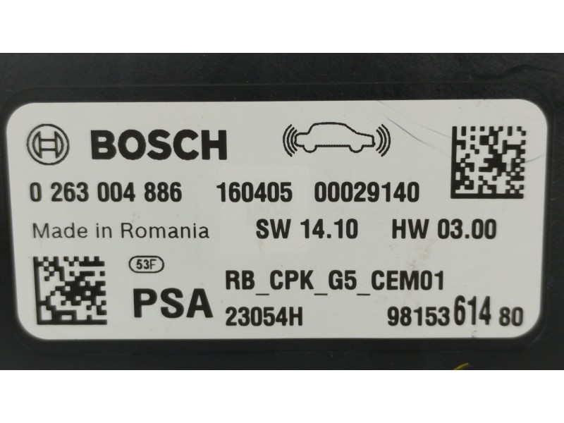 Recambio de modulo electronico para peugeot 308 gt line referencia OEM IAM 9815361480  