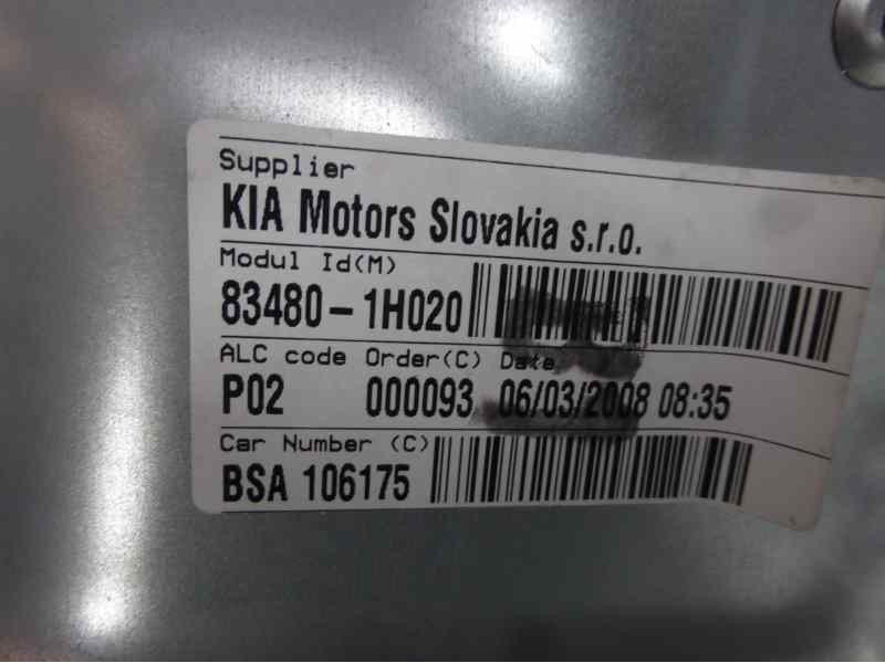 Recambio de elevalunas trasero derecho para kia cee´d active referencia OEM IAM 834801H020  