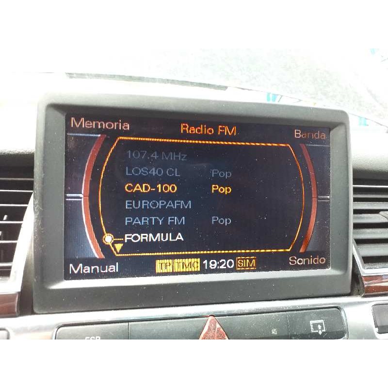 Recambio de pantalla multifuncion para audi a8 (4e2) 3.0 tdi quattro referencia OEM IAM 4E0919603F  