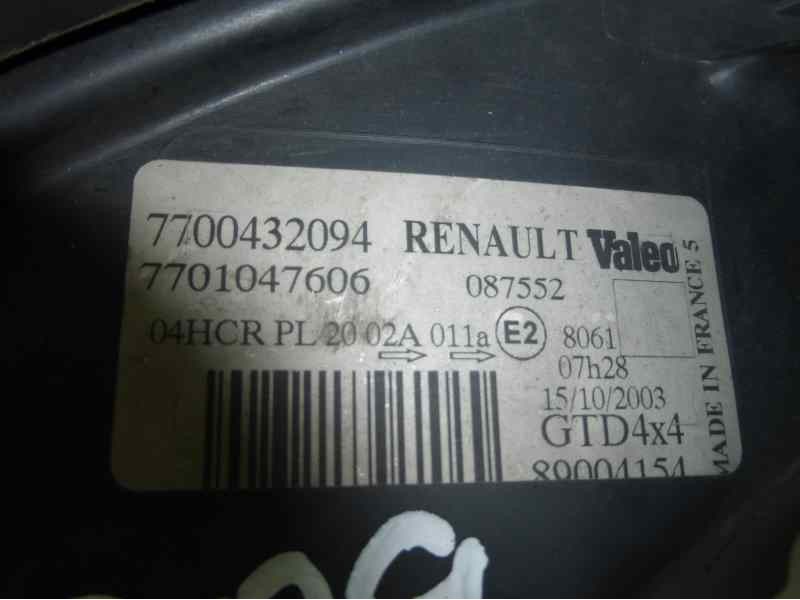 Recambio de faro izquierdo para renault scenic rx4 (ja0) 1.9 dci referencia OEM IAM 7700432094 7701047606 