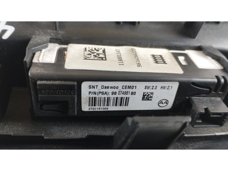 Recambio de luz interior para peugeot 308 gt line referencia OEM IAM 96781445ZD 9677821577 