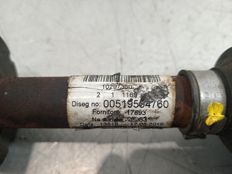 Recambio de transmision delantera derecha para fiat nuova 500 (150) star referencia OEM IAM 519554760  