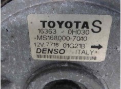 Recambio de electroventilador para toyota avensis berlina (t25) 2.0 executive berlina (5-ptas.) referencia OEM IAM 163630H030 MS 2