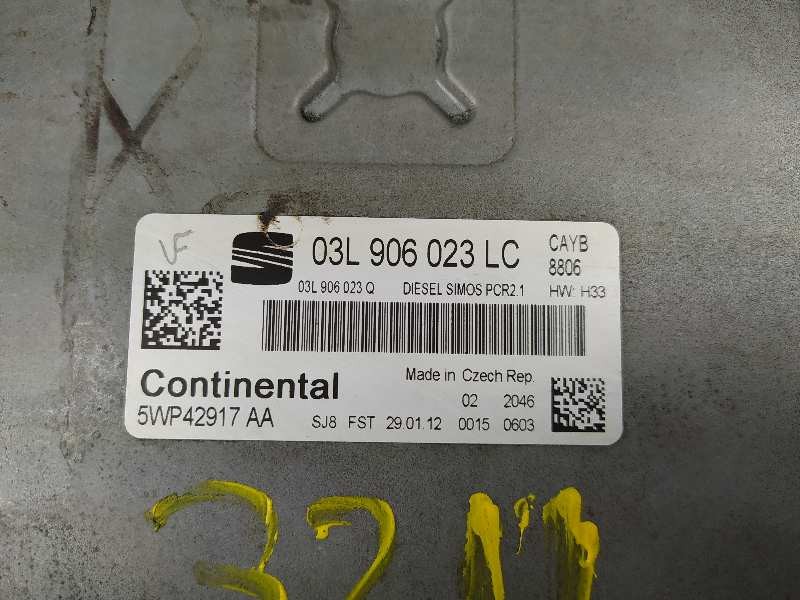 Recambio de centralita motor uce para seat ibiza (6j5) stylance / style referencia OEM IAM 03L906023LC 5WP42917AA 