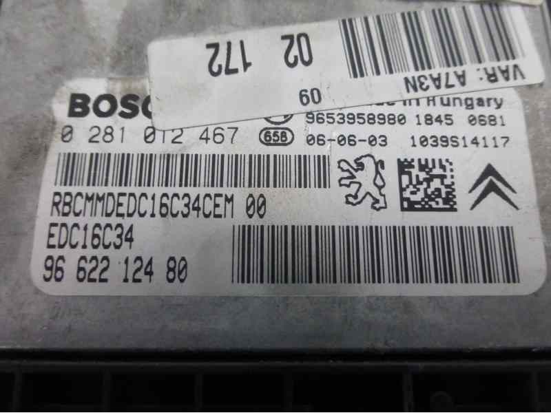 Recambio de centralita motor uce para peugeot 207 x-line referencia OEM IAM 9662212480 0281012467 9653958980