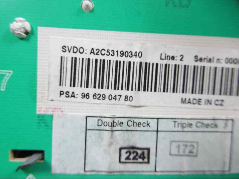 Recambio de cuadro instrumentos para peugeot 207 x-line referencia OEM IAM 9662904780 A2C53190340 