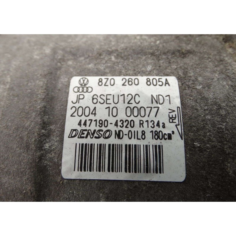 Recambio de compresor aire acondicionado para audi a2 (8z) 1.4 tdi (55kw) referencia OEM IAM 8Z0260805A 4471706379 