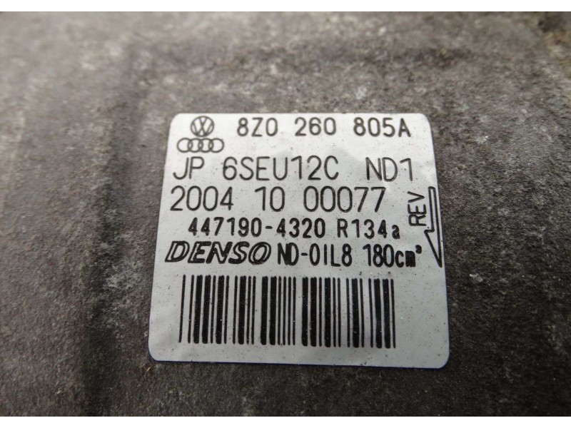 Recambio de compresor aire acondicionado para audi a2 (8z) 1.4 tdi (55kw) referencia OEM IAM 8Z0260805A 4471706379 