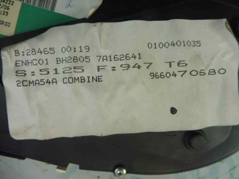 Recambio de cuadro instrumentos para peugeot 307 berlina (s2) xt referencia OEM IAM 9660470680  