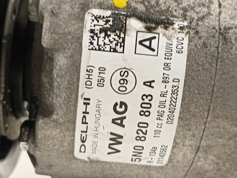 Recambio de compresor aire acondicionado para volkswagen eos (1f8) basis referencia OEM IAM 5N0820803A  
