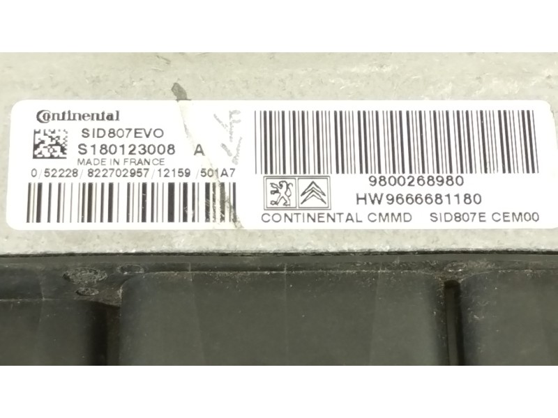 Recambio de centralita motor uce para citroën c4 lim. collection referencia OEM IAM 9800268980 9666681180 S180123008