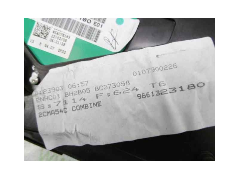 Recambio de cuadro instrumentos para peugeot 307 cc (s2) básico referencia OEM IAM 9661323180  