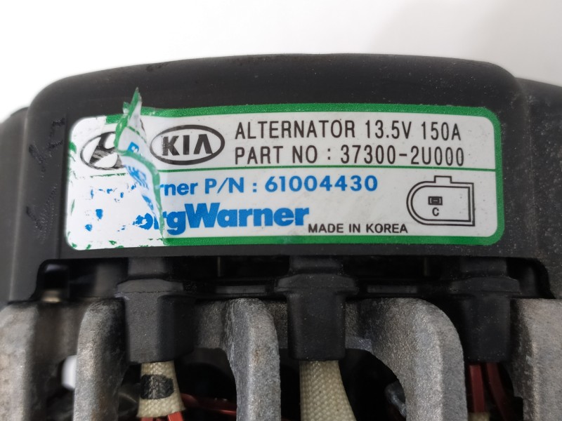 Recambio de alternador para kia optima optima (2015 -2020) referencia OEM IAM 373002U000 61004430 