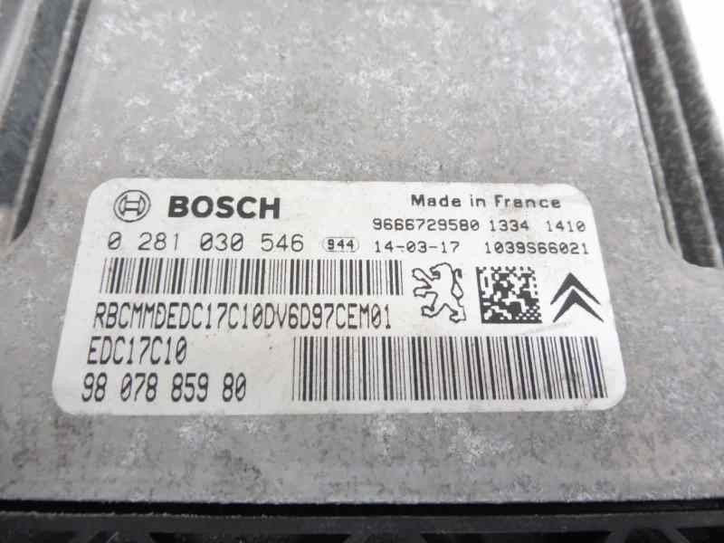 Recambio de centralita motor uce para citroën c-elysée seduction referencia OEM IAM 9807885980 0281030546 9666729580