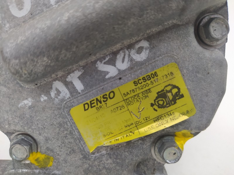 Recambio de compresor aire acondicionado para fiat nuova 500 (150) blackjack referencia OEM IAM 51747318  