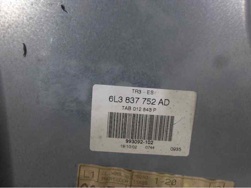 Recambio de elevalunas delantero derecho para seat ibiza (6l1) sport rider referencia OEM IAM 6L3837752AD 6Q2959801A 