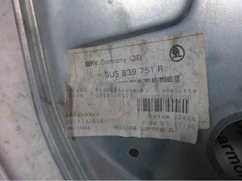 Recambio de elevalunas trasero izquierdo para skoda superb (3u4) classic referencia OEM IAM 3U5839751R  