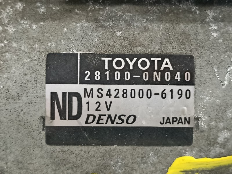 Recambio de motor arranque para toyota yaris active referencia OEM IAM 281000N040  