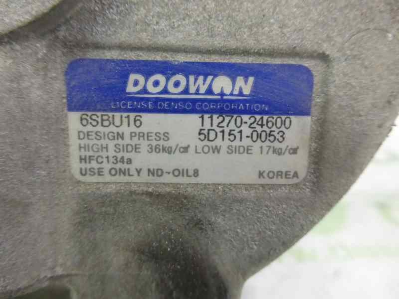 Recambio de compresor aire acondicionado para kia rio 1.4 ex1 referencia OEM IAM 1127024600 6SBU16 5D1510053