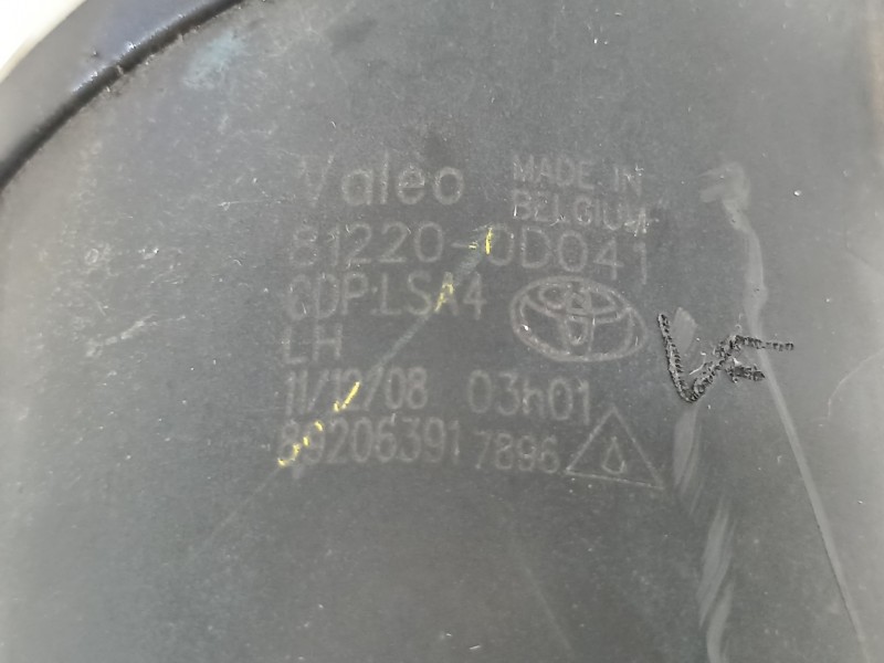 Recambio de faro antiniebla izquierdo para toyota yaris active referencia OEM IAM 812200D041  