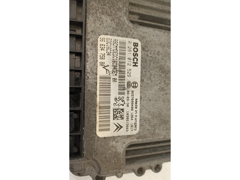 Recambio de centralita motor uce para citroën c3 1.4 hdi audace referencia OEM IAM 9663475880  