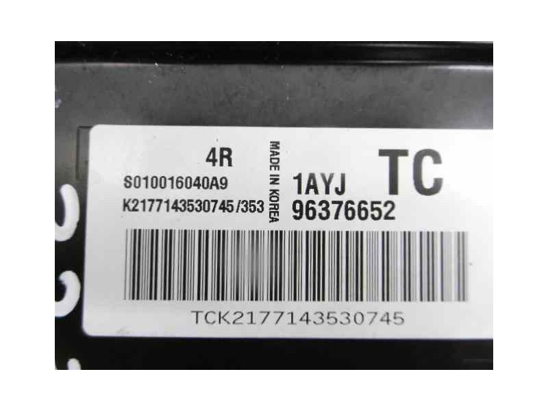 Recambio de centralita motor uce para chevrolet kalos 1.2 s (d/a) referencia OEM IAM 96376652 S010016040A9 