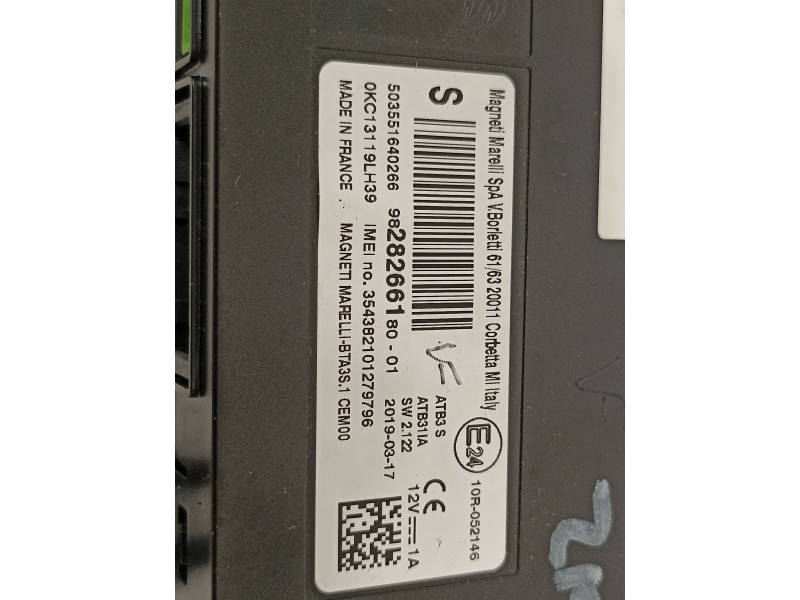 Recambio de modulo electronico para peugeot 308 referencia OEM IAM 9828266180  